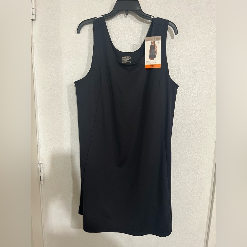 Mondetta every day two in one tennis dress XXL black NWT